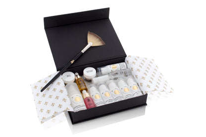 LAYERING SET normale bis müde Haut in Probier- und Reisegröße